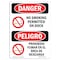 Signmission OSHA Sign, No Smoking Permitted On Dock Bilingual, 10in X 7in Decal, 7" W, 10" L, Spanish OS-DS-D-710-VS-1479 - alternate 1